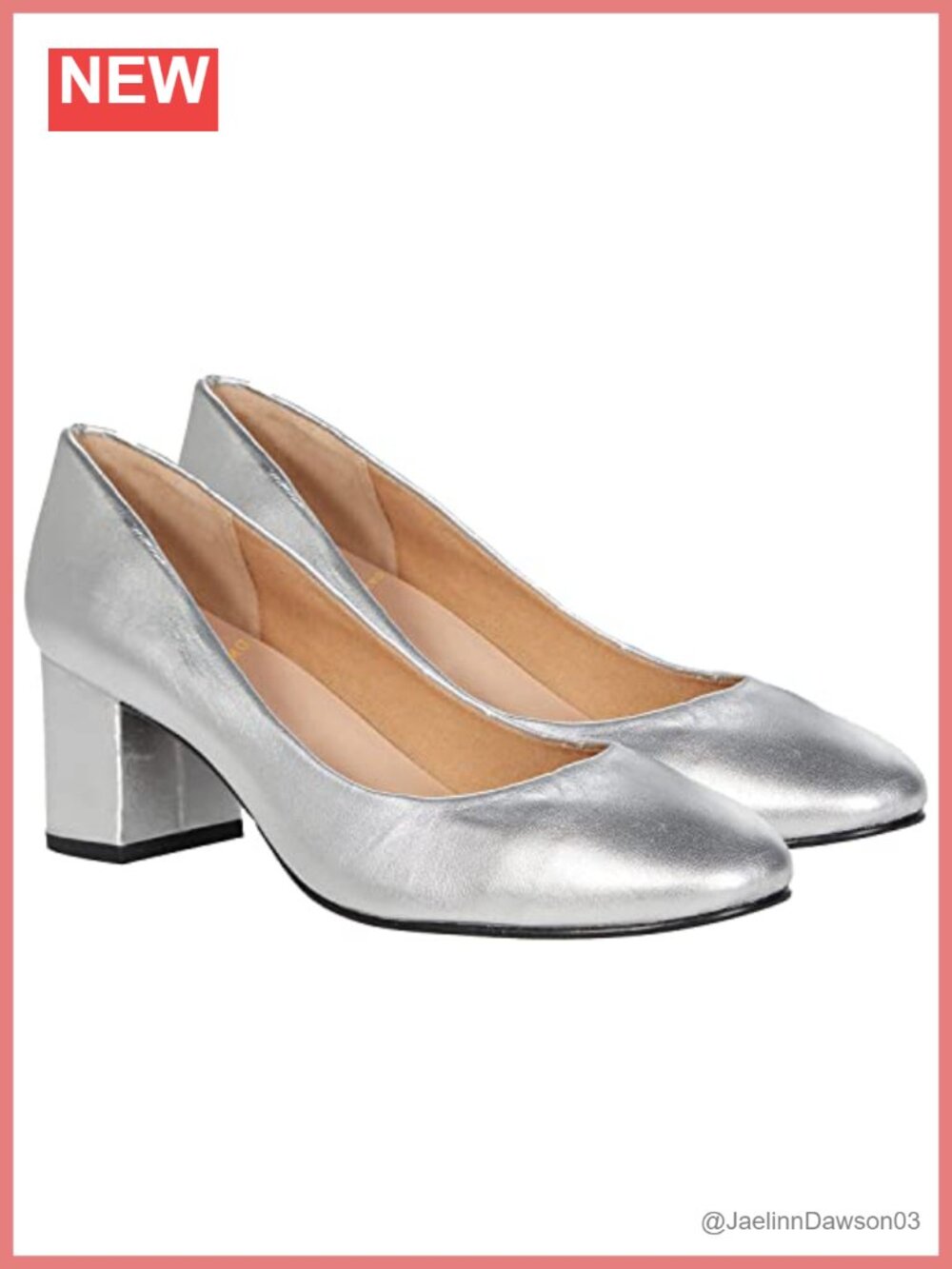 Women's Chunky Block Heel Suede Pumps - Round Toe Slip On Dress Shoes